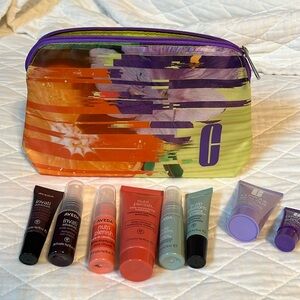 New Clinique Bag.  With Clinique and Aveda Samples. 9 total pieces